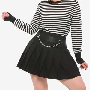 Royal Bones By Tripp Chain Pleated Skirt Plus Size‎ Hot Topic